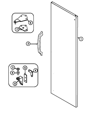Fresh food outer door