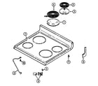 Maytag CRE7700CDE top assembly diagram