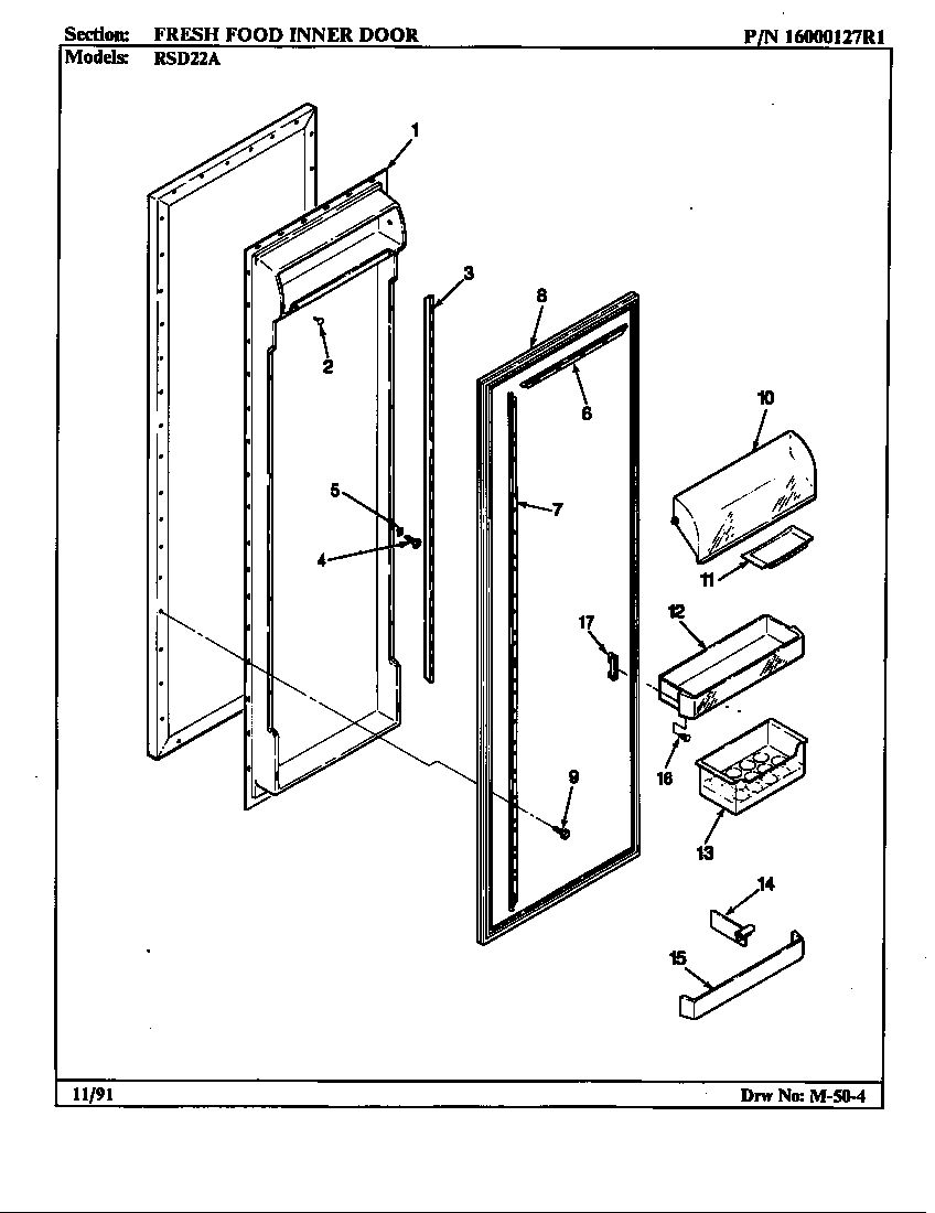 FRESH FOOD INNER DOOR