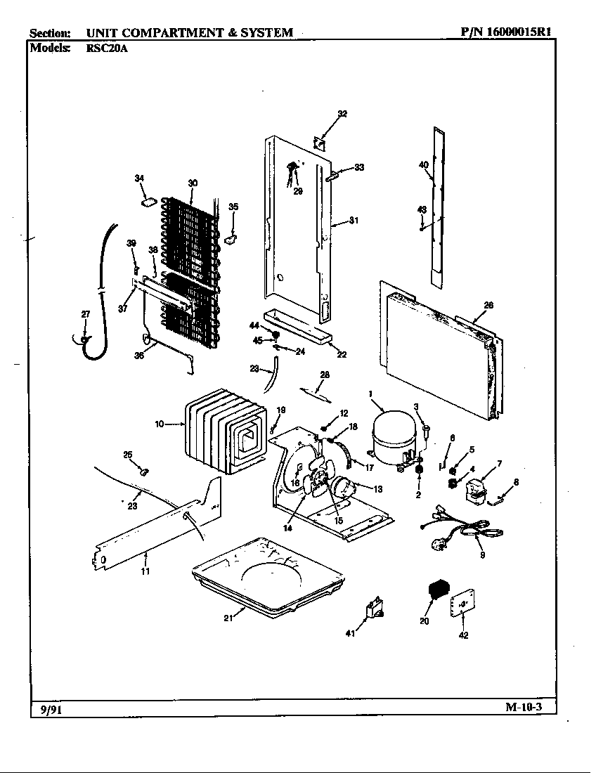 Unit compartment & system