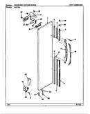 Freezer outer door