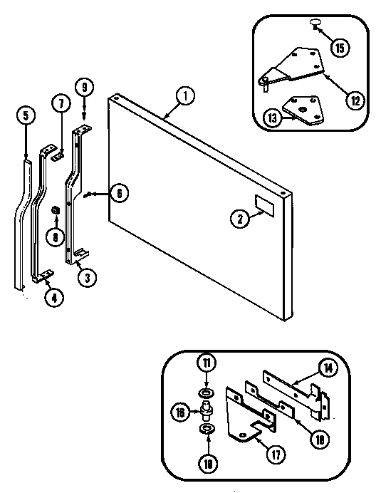 Freezer outer door