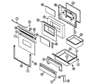 Maytag CRE9500CCM door/drawer diagram
