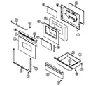 Maytag CRE9300CCL door/drawer diagram