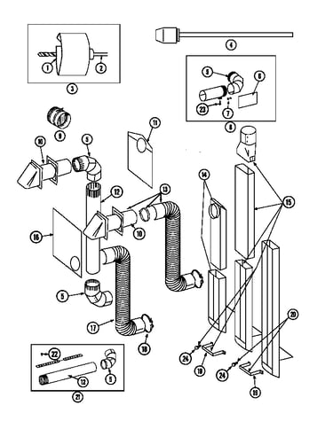 Ducting (electric & gas dryers)