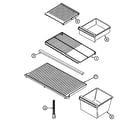 Maytag GT19A43V shelves & accessories diagram