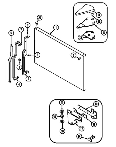 Freezer outer door