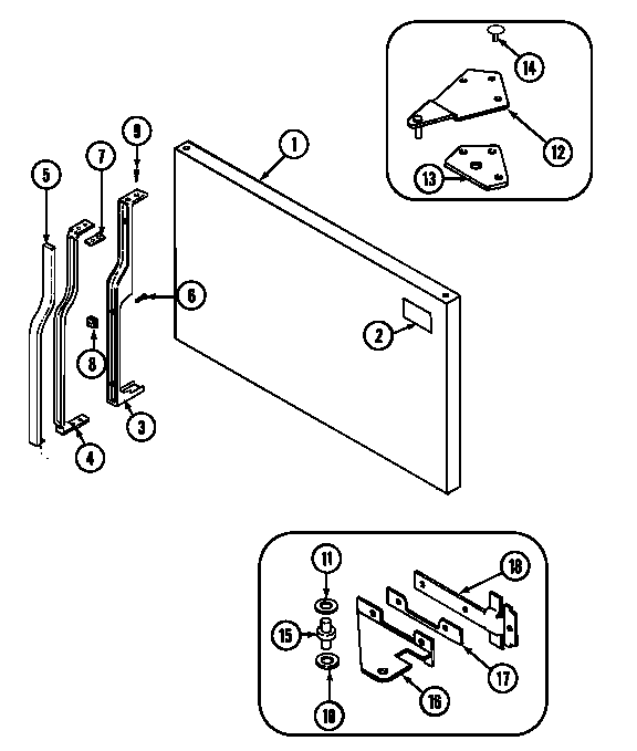 Freezer outer door