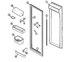 Maytag RST2400FAM fresh food inner door diagram