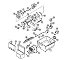 Maytag RST2400FAM ice crusher & bin diagram