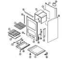 Crosley CG1100PAW oven/body diagram