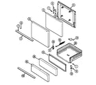 Crosley CG1100PAW door/drawer diagram