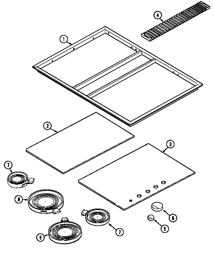 Top assembly (cve3400b) (cve3400w)