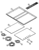 Top assembly (cve3400b) (cve3400w)