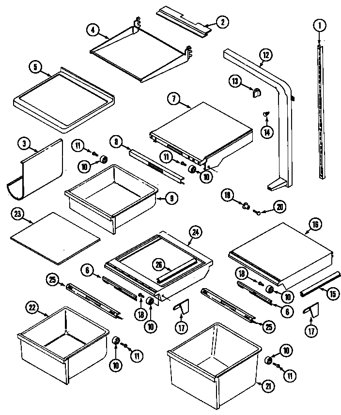 Shelves & accessories