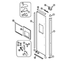 Jenn-Air JRSD2490TB freezer outer door diagram