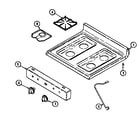 Magic Chef 31211WAW top assembly diagram