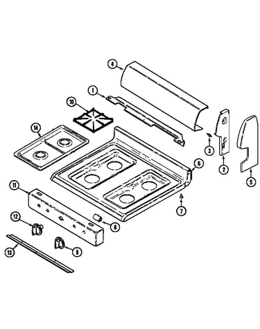Control panel/top assembly