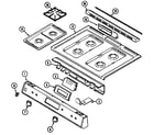 Magic Chef 61S14XAW top assembly diagram