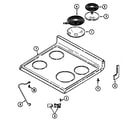 Magic Chef C3510PVV top assembly diagram