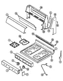 Top assembly/control panel