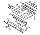 Maytag CHG9830BAE top assembly diagram