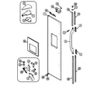 Maytag RSW2400EAM freezer outer door diagram