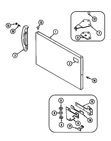 Freezer outer door
