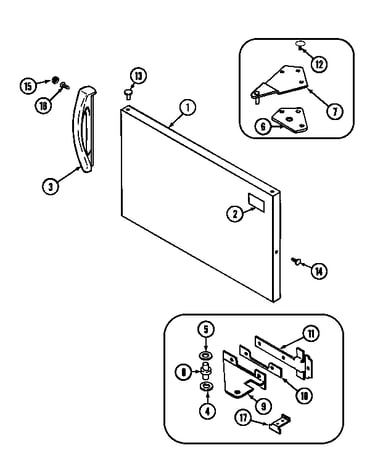 Freezer outer door
