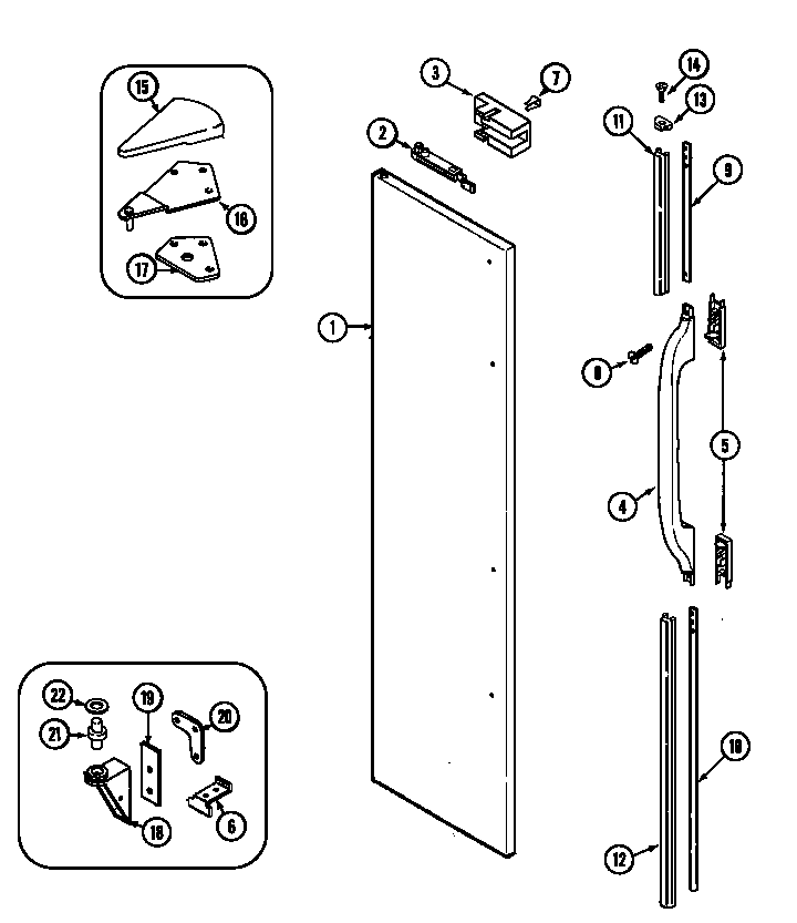 FREEZER OUTER DOOR