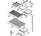 Norge NT177PA shelves & accessories diagram