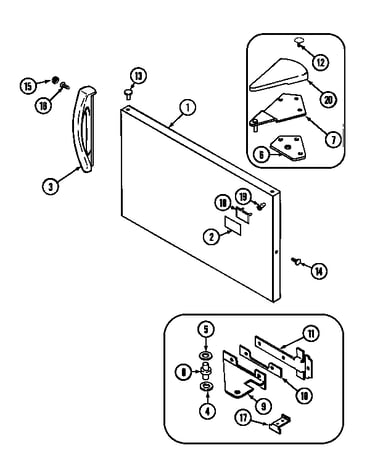 Freezer outer door