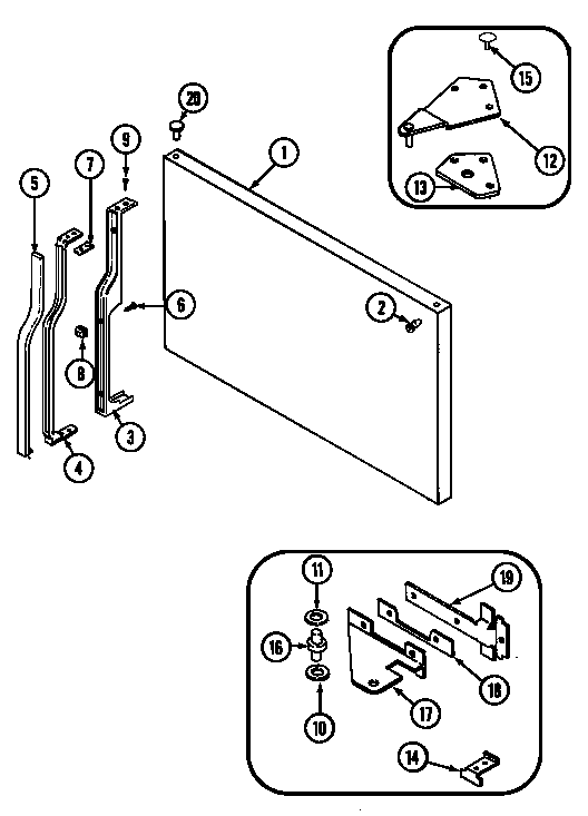 Freezer outer door