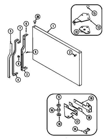 Freezer outer door