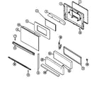 Maytag GM3211SXAW door/drawer diagram
