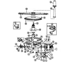 Magic Chef DU2J3 pump & motor diagram