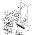 Maytag GT19A4A fresh food compartment diagram