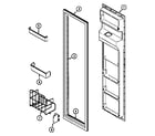 Maytag RSW2700EAM freezer inner door diagram