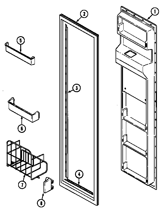 Freezer inner door