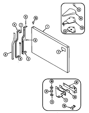 Freezer outer door