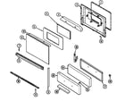 Maytag GA3271SXAW door/drawer diagram