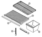 Norge NT173PA shelves & accessories diagram