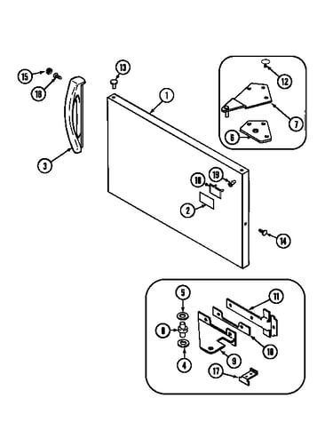 Freezer outer door