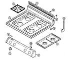 Maytag X3448XTWLT top assembly diagram