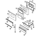 Maytag X3448XTALT door/drawer diagram