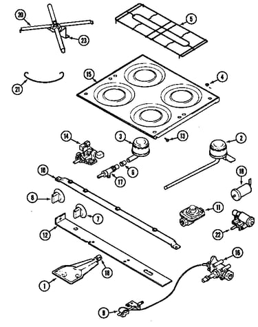 Top & burner assembly