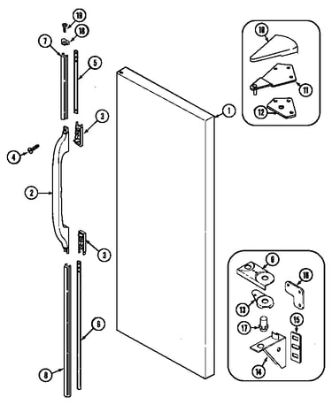 Fresh food outer door