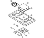 Maytag D8320PW-L top assembly diagram