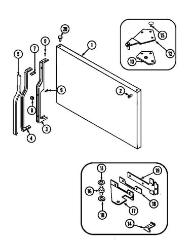 Freezer outer door