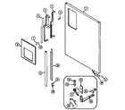 Jenn-Air JRTD229W fresh food outer door diagram